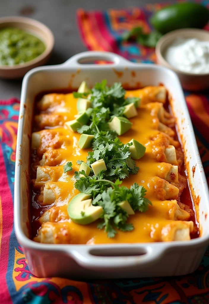 10 Bold & Spicy Mexican Recipes That Will Ignite Your Taste Buds! - 2. Fiery Chicken Enchiladas with Green Salsa