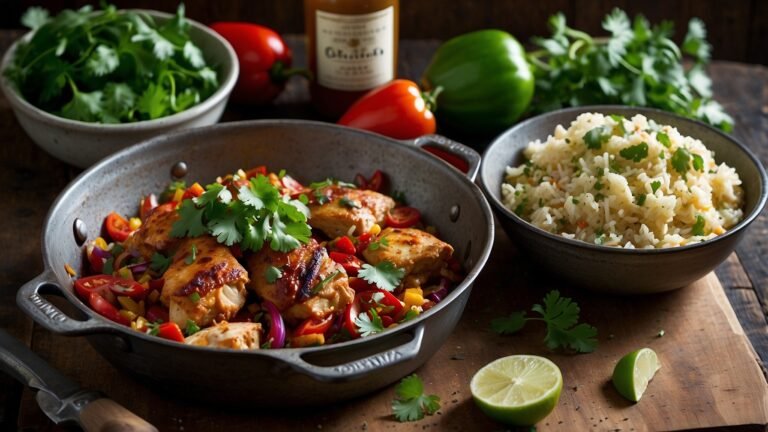 One-Pan Chorizo Chicken Fiesta: Quick and Easy Dinner Recipes for Busy Nights