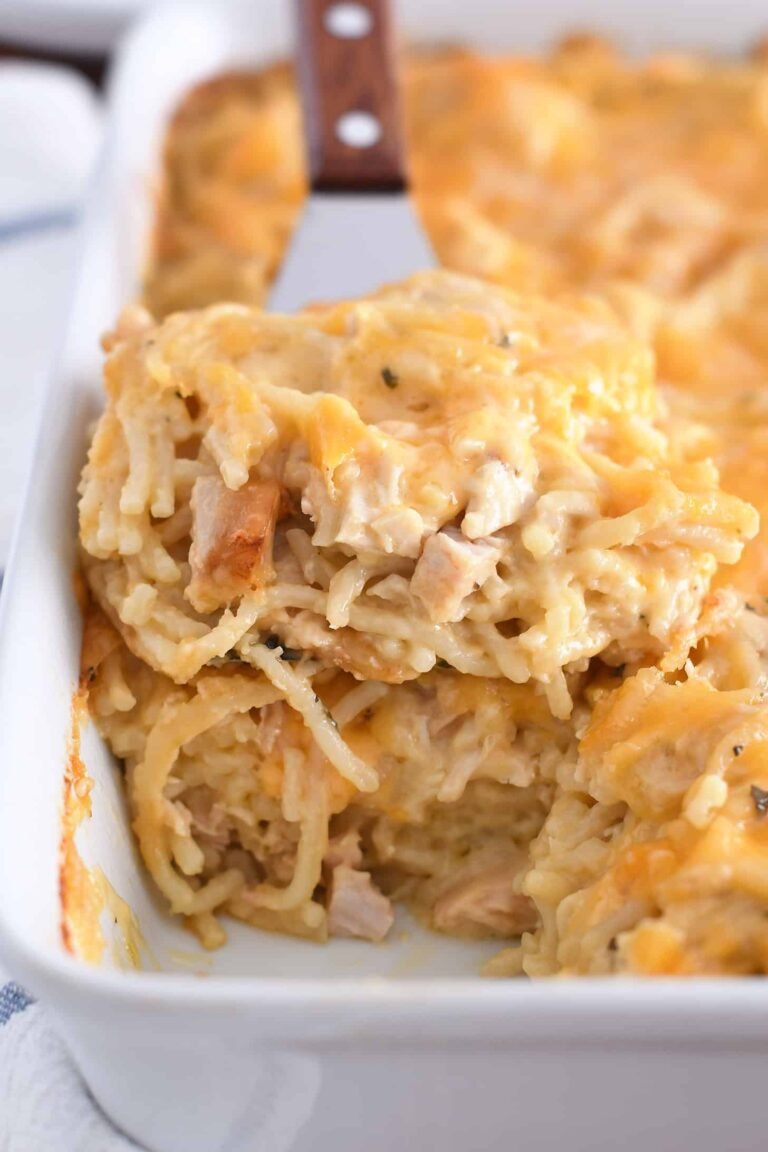 Cheesy Baked Chicken Spaghetti – Easy Comfort Food Recipe