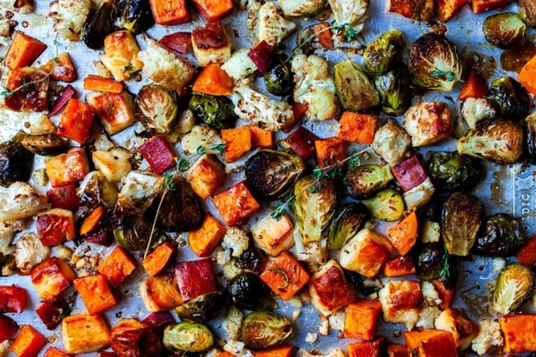 Roasted Fall Vegetables with Halloumi – Easy & Flavorful Recipe