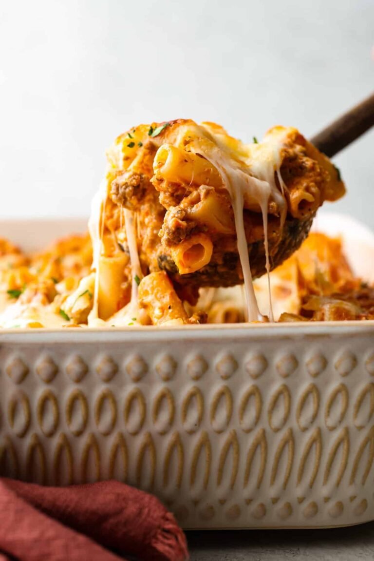 Million Dollar Baked Ziti – Creamy, Cheesy & Easy Pasta Casserole
