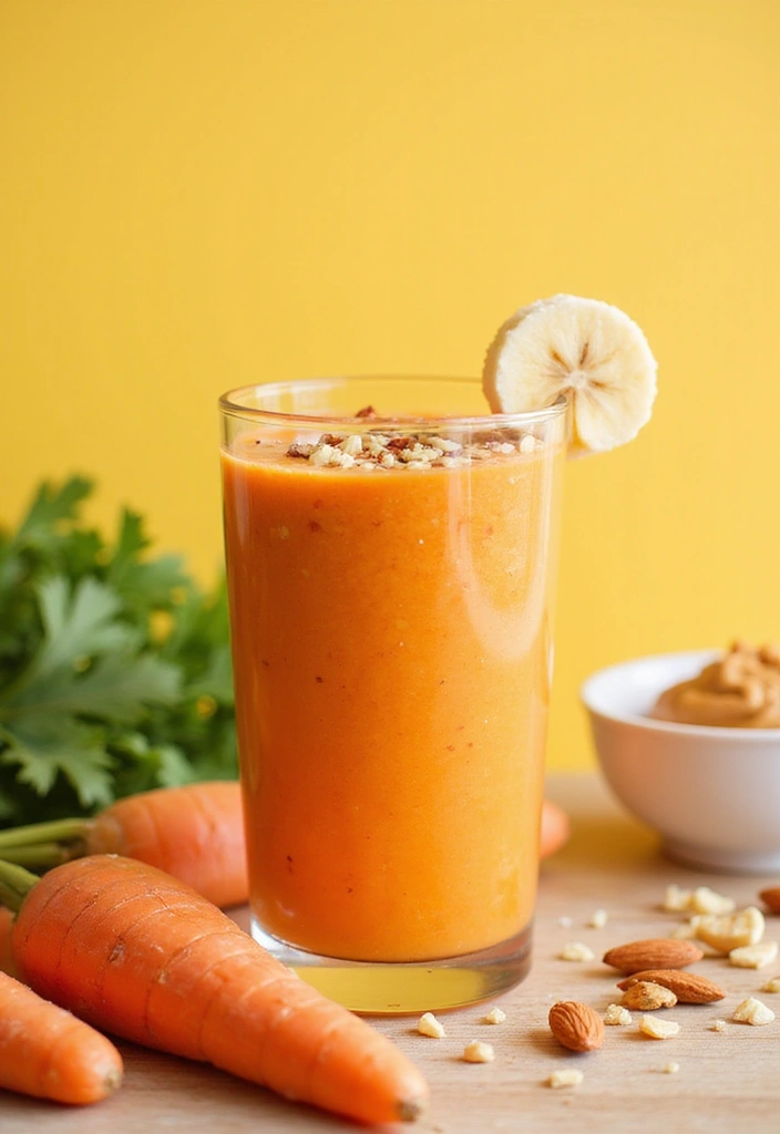 10 Nutritious Healthy Carrot Cake Recipes That Make Guilt-Free Indulgence Possible! - 9. Carrot Cake Smoothie