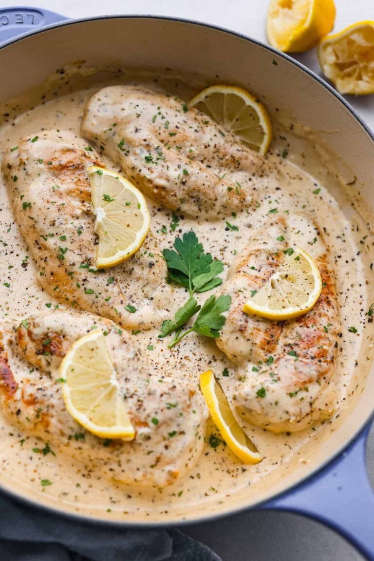 Creamy Lemon Parmesan Chicken – Easy One-Pan Dinner Recipe
