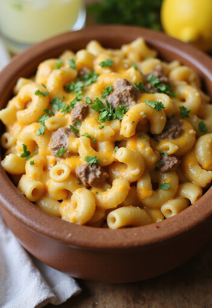 10 Ground Beef Recipes You Can Whip Up in 30 Minutes or Less (Perfect for Busy Weeknights!) - 10. Beef Mac and Cheese