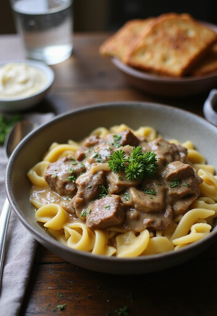 10 Ground Beef Recipes You Can Whip Up in 30 Minutes or Less (Perfect for Busy Weeknights!) - 2. One-Pan Beef Stroganoff