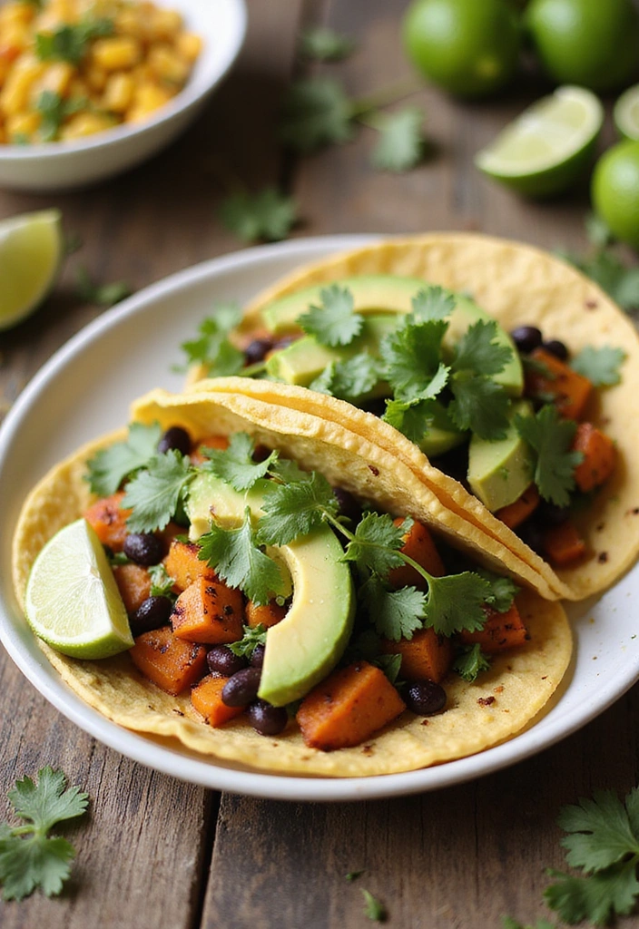 10 Quick Spring Dinner Ideas That Will Impress Your Family (And Save You Time!) - 10. Sweet Potato and Black Bean Tacos