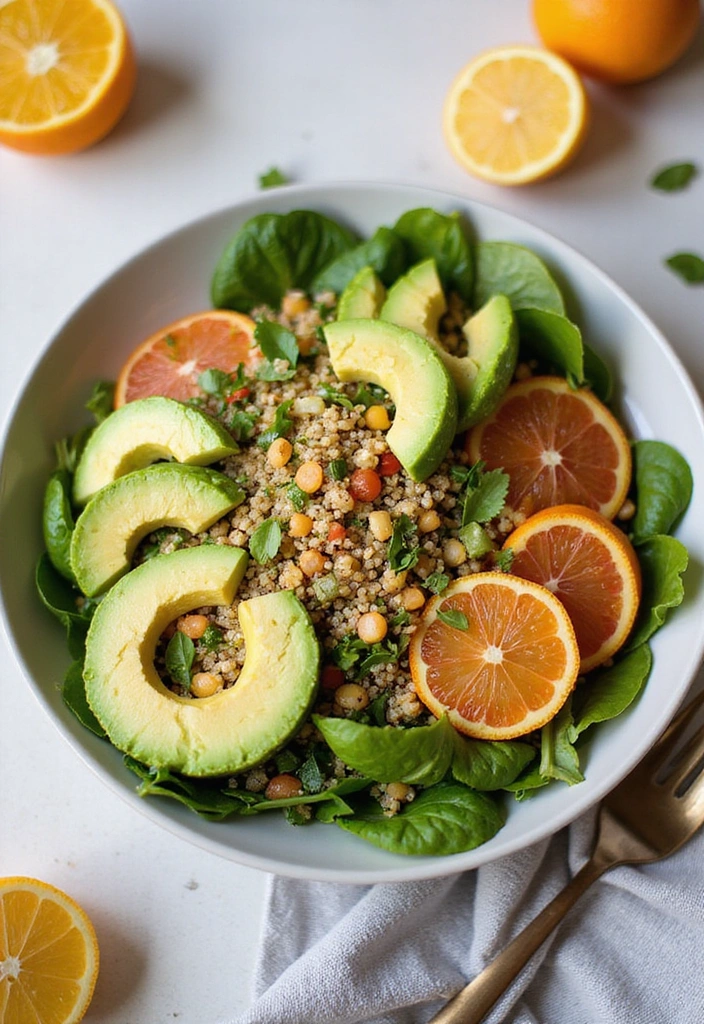 10 Quick Spring Dinner Ideas That Will Impress Your Family (And Save You Time!) - 4. Quinoa Salad with Avocado and Citrus
