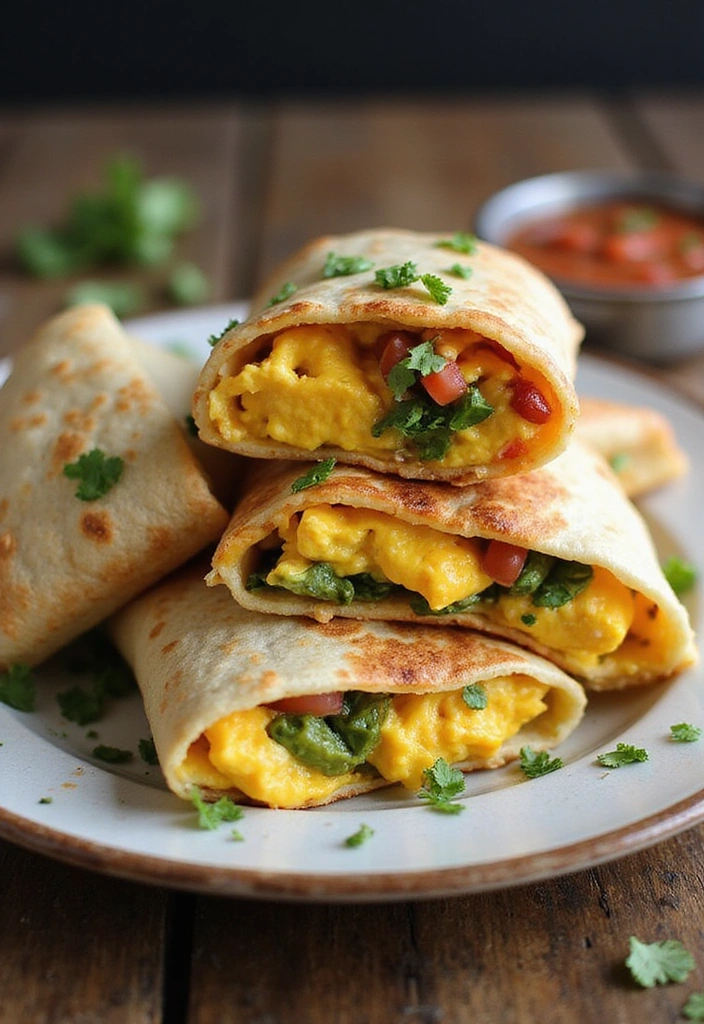 12 Irresistibly Delicious Mother Brunch Ideas That Will Make You the Favorite! - 10. Savory Breakfast Burritos