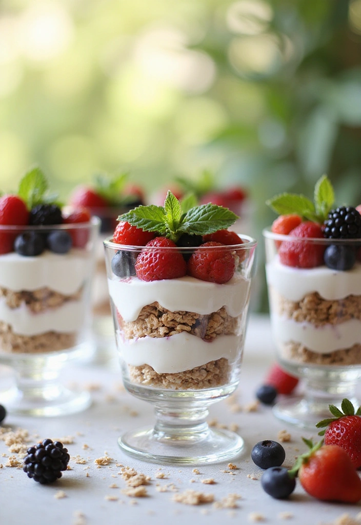 12 Irresistibly Delicious Mother Brunch Ideas That Will Make You the Favorite! - 9. Greek Yogurt Parfaits