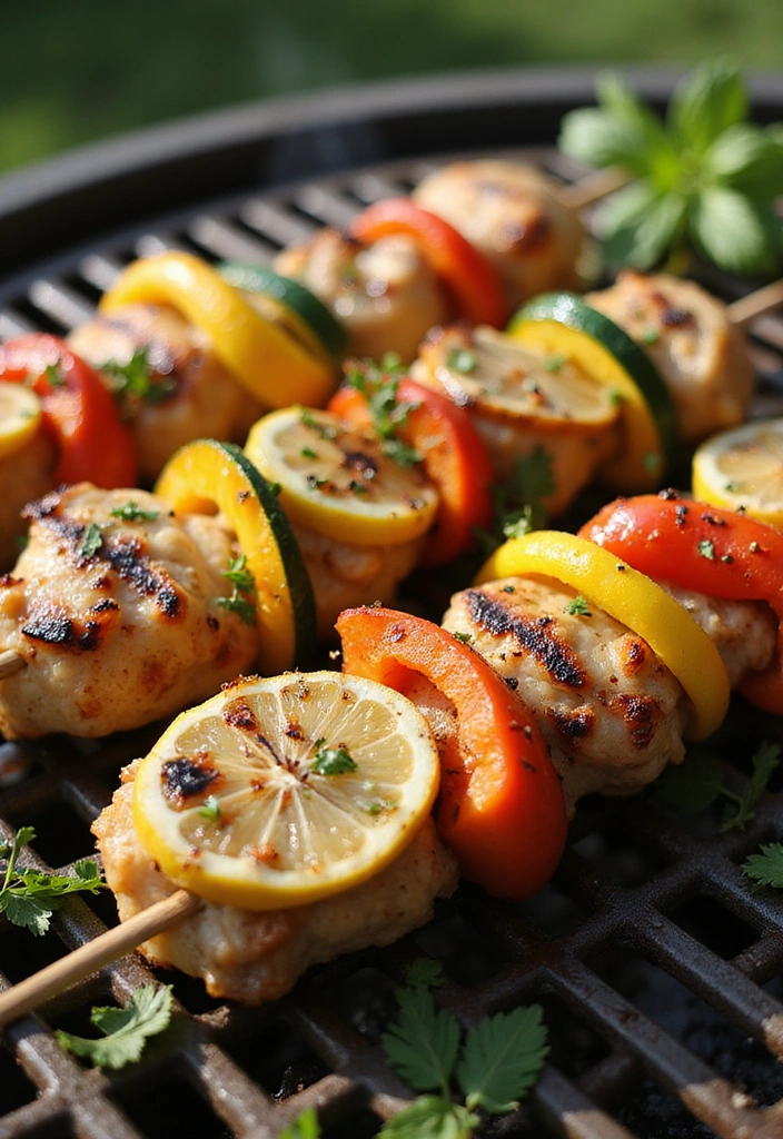 12 Quick Chicken Dinner Ideas for Busy Weeknights (You’ll Love #5!) - 1. Lemon Garlic Chicken Skewers
