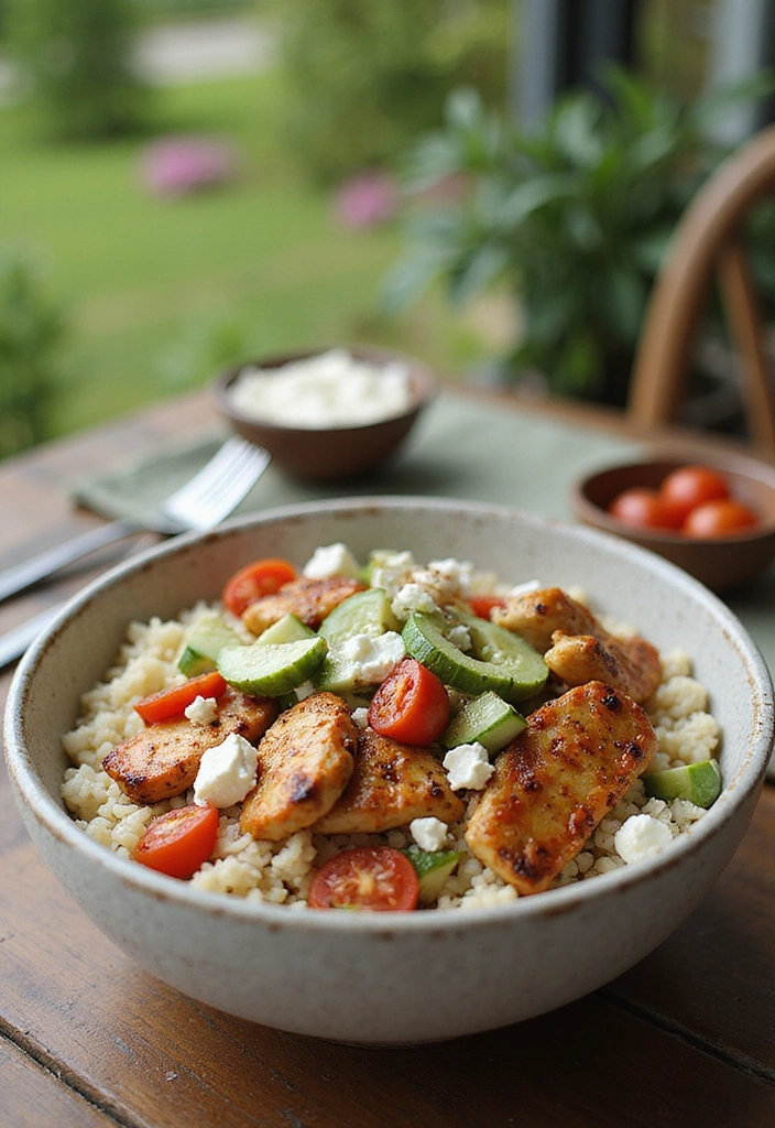 12 Quick Chicken Dinner Ideas for Busy Weeknights (You’ll Love #5!) - 11. Greek Chicken Bowls