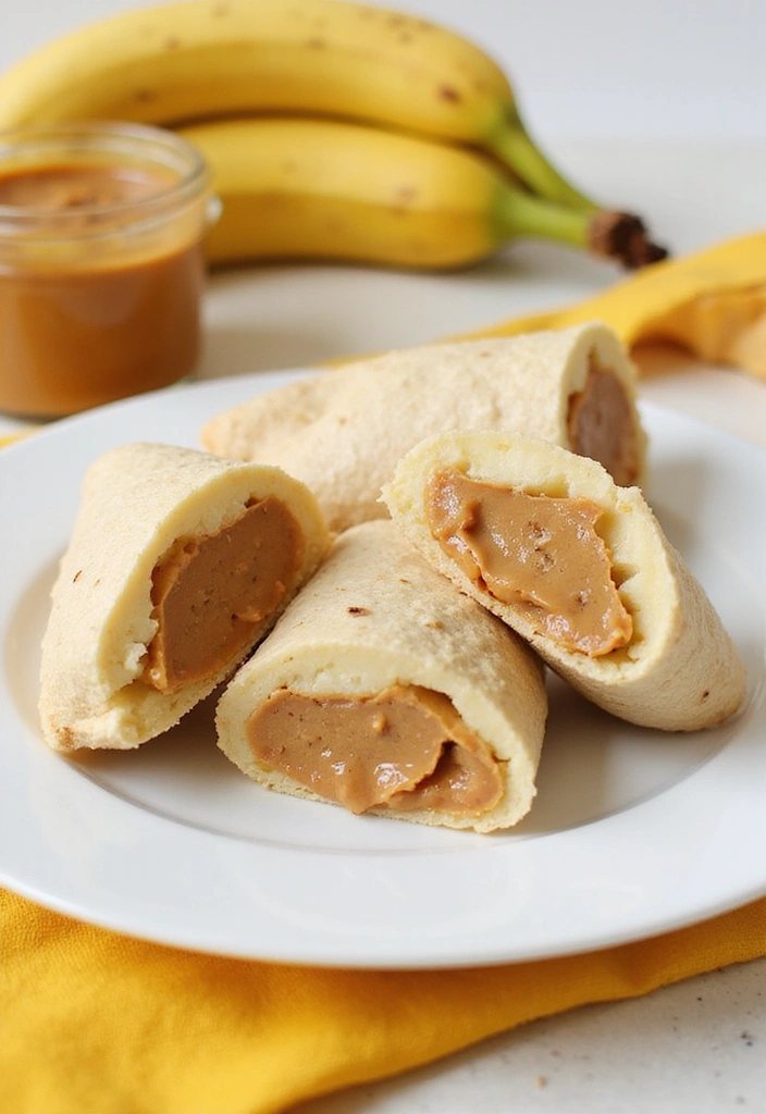 14 Meal Prep Ideas That Make Healthy Eating a Breeze (You’ll Thank Me Later!) - 12. Peanut Butter Banana Wraps