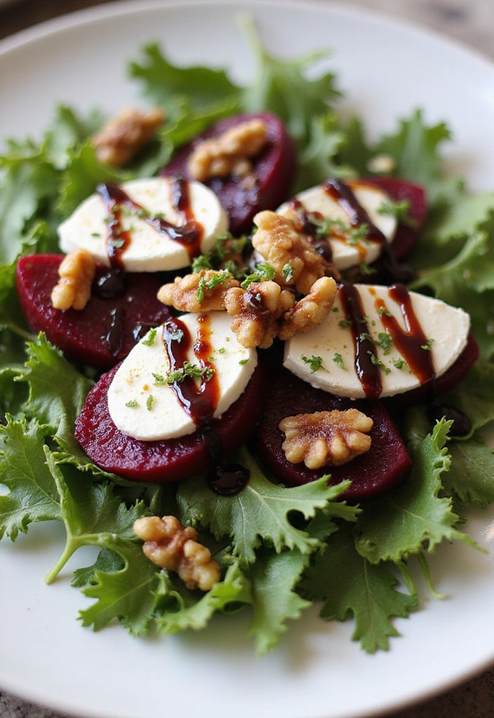 15 Irresistible Mother's Day Salad Ideas That'll Steal Her Heart (You Won't Believe #7!) - 13. Beetroot and Goat Cheese Salad