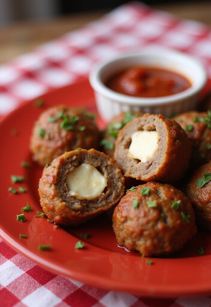 15 Irresistible Mozzarella Stuffed Meatballs That'll Make Your Guests Beg for the Recipe! - 1. Classic Mozzarella Stuffed Meatballs