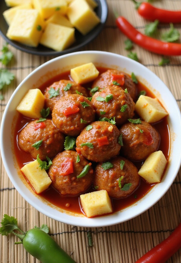 15 Irresistible Mozzarella Stuffed Meatballs That'll Make Your Guests Beg for the Recipe! - 6. Sweet and Sour Mozzarella Meatballs