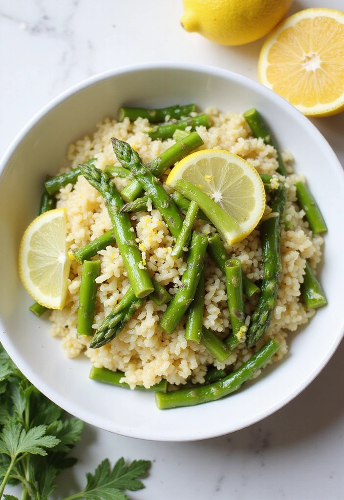15 Vibrant Spring Vegetable Pasta Recipes That'll Brighten Your Dinner Table! - 8. Asparagus and Lemon Orzo