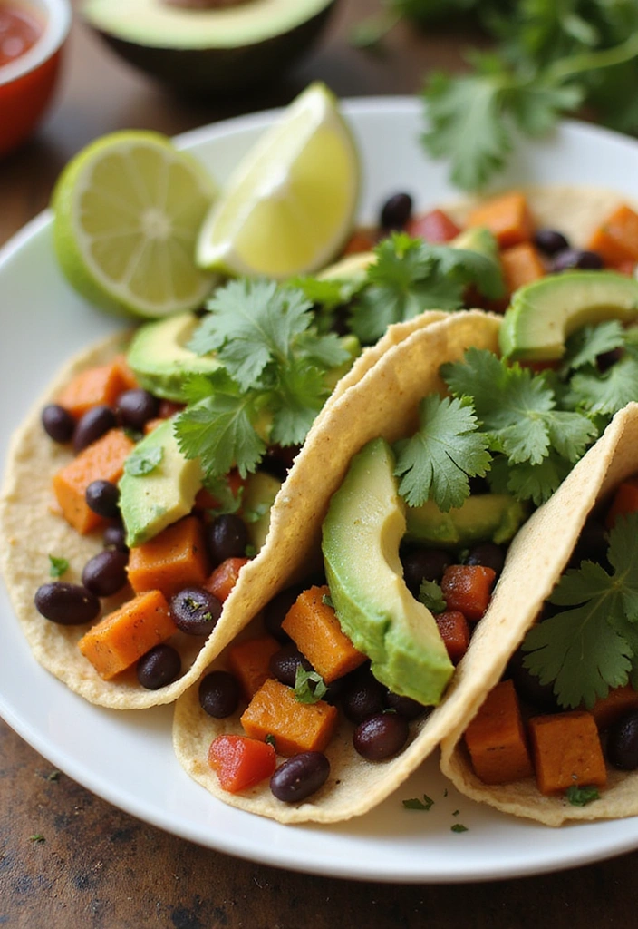 21 Healthy Dinner Ideas That Are So Easy, You'll Have Dinner Ready in 30 Minutes! - 10. Sweet Potato and Black Bean Tacos