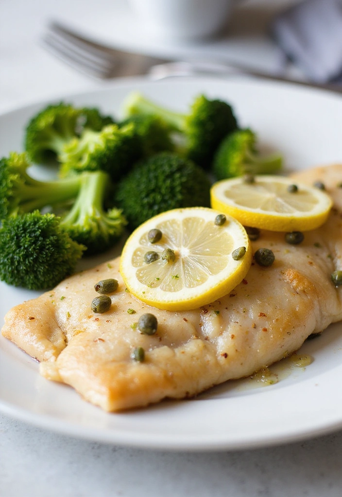 21 Healthy Dinner Ideas That Are So Easy, You'll Have Dinner Ready in 30 Minutes! - 11. Baked Tilapia with Lemon and Capers