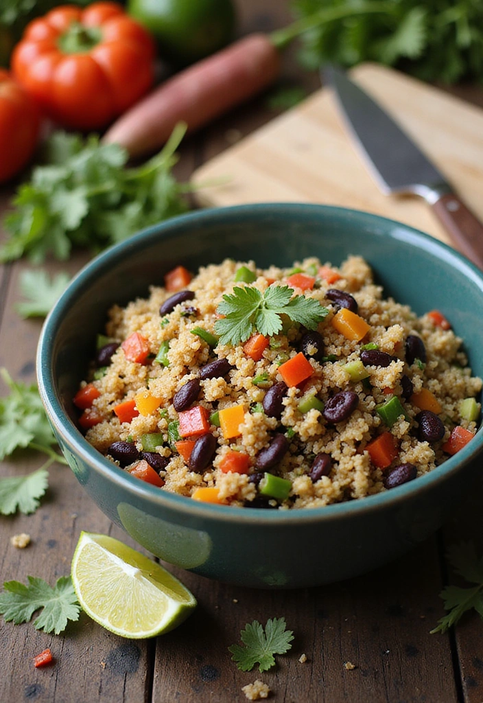 21 Healthy Dinner Ideas That Are So Easy, You'll Have Dinner Ready in 30 Minutes! - 2. Quinoa & Black Bean Salad