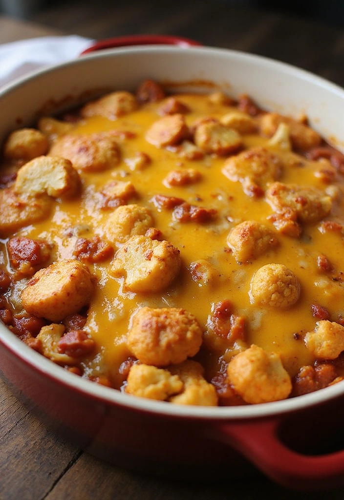 21 Healthy Dinner Ideas That Are So Easy, You'll Have Dinner Ready in 30 Minutes! - 20. BBQ Chicken Cauliflower Casserole