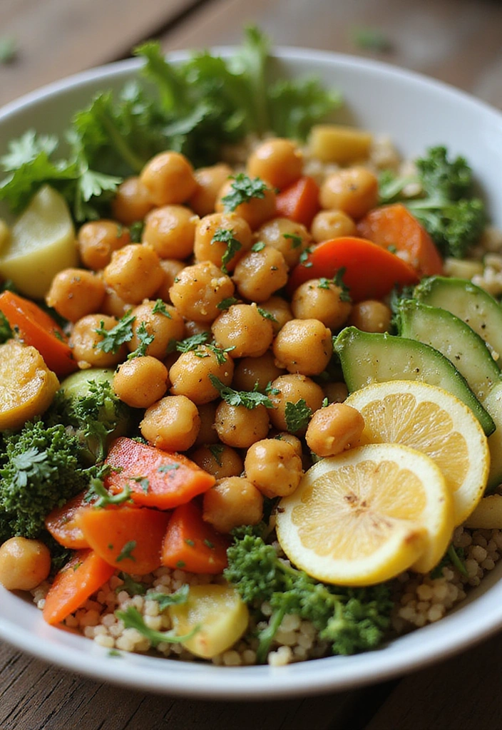 21 Healthy Dinner Ideas That Are So Easy, You'll Have Dinner Ready in 30 Minutes! - 5. Mediterranean Chickpea Bowl