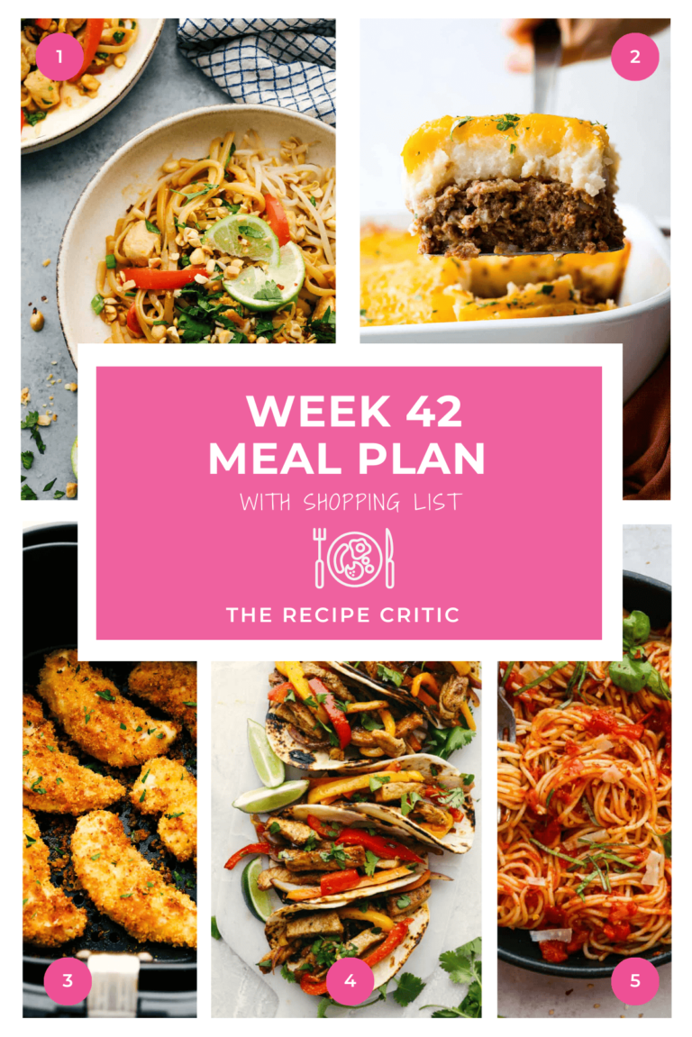 Delicious Weekly Meal Plan 42 | Easy Family Dinners & Recipes