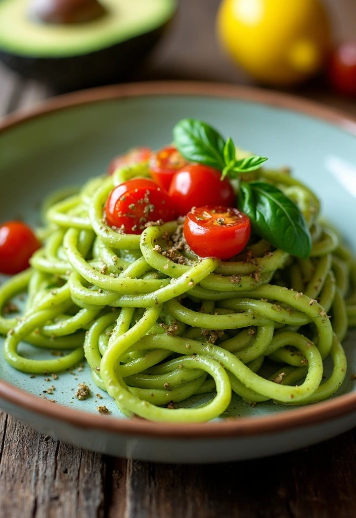 10 Healthy Meals You Can Whip Up in 15 Minutes (Your Taste Buds Will Thank You!) - 4. Zucchini Noodles with Avocado Sauce