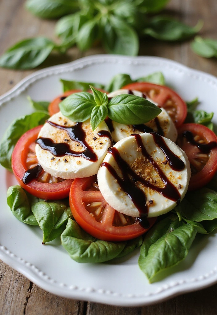 10 Healthy Meals You Can Whip Up in 15 Minutes (Your Taste Buds Will Thank You!) - 7. Caprese Salad with Balsamic Glaze