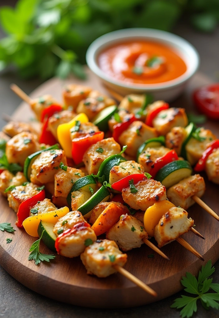10 Healthy Meals You Can Whip Up in 15 Minutes (Your Taste Buds Will Thank You!) - 8. Chicken & Vegetable Skewers