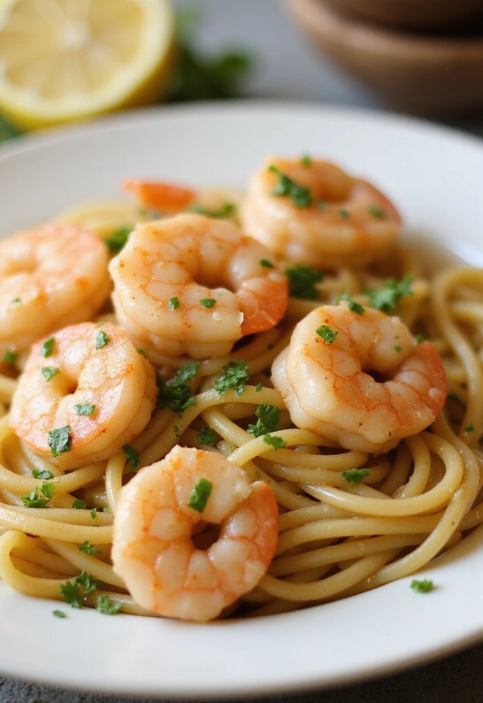 10 Quick Pasta Recipes That Will Save Your Weeknight Dinners! - 1. Garlic Butter Shrimp Pasta