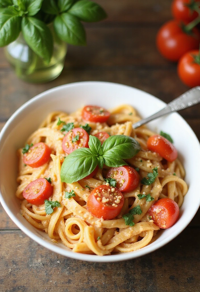 10 Quick Pasta Recipes That Will Save Your Weeknight Dinners! - 2. One-Pot Creamy Tomato Basil Pasta