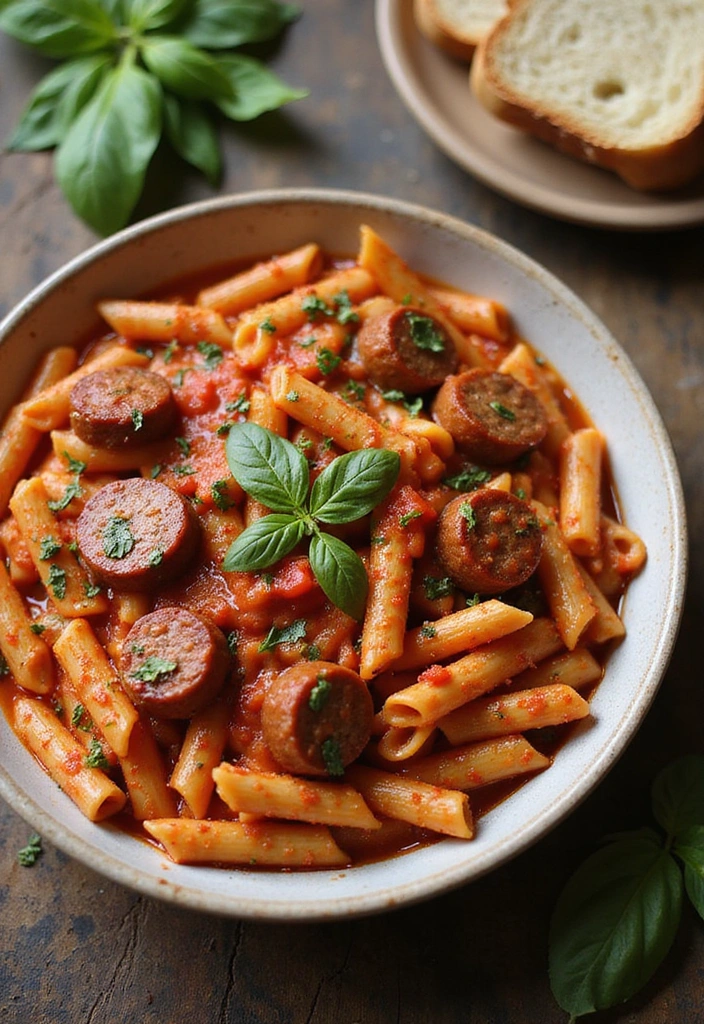10 Quick Pasta Recipes That Will Save Your Weeknight Dinners! - 4. Spicy Italian Sausage Penne