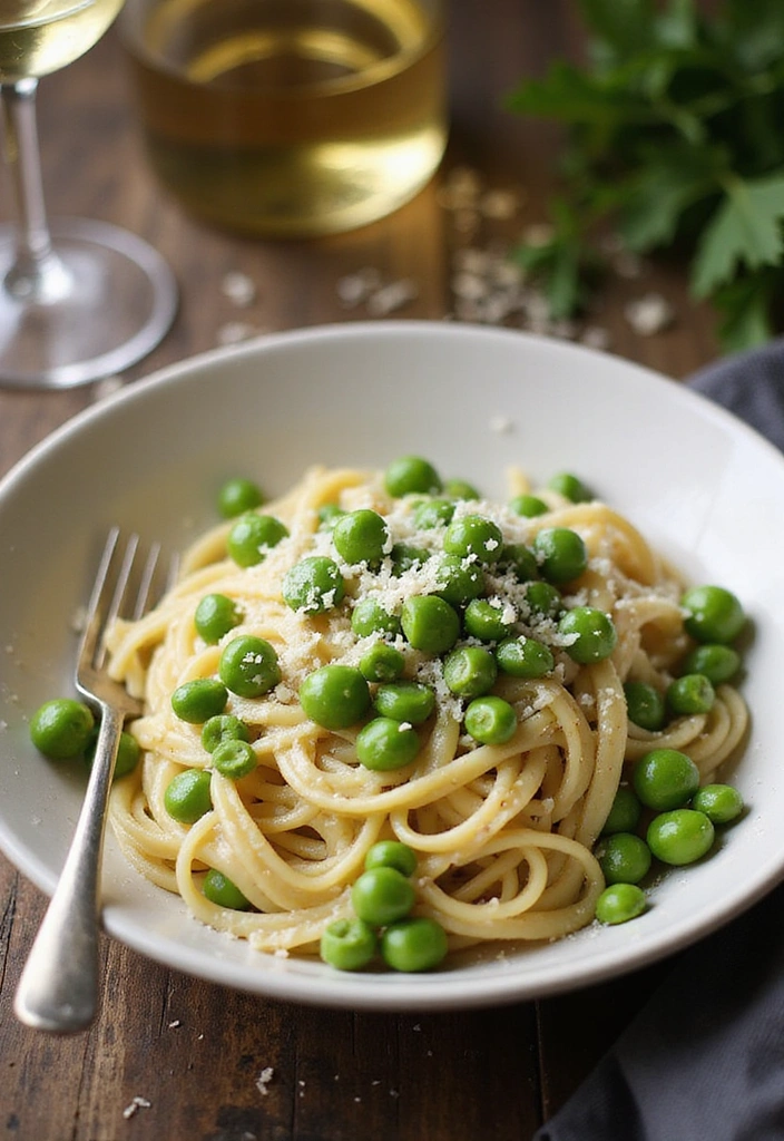 10 Quick Pasta Recipes That Will Save Your Weeknight Dinners! - 6. Carbonara with Peas