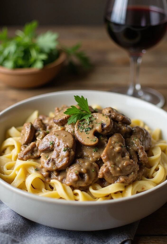 10 Quick Pasta Recipes That Will Save Your Weeknight Dinners! - 8. Beef Stroganoff Pasta
