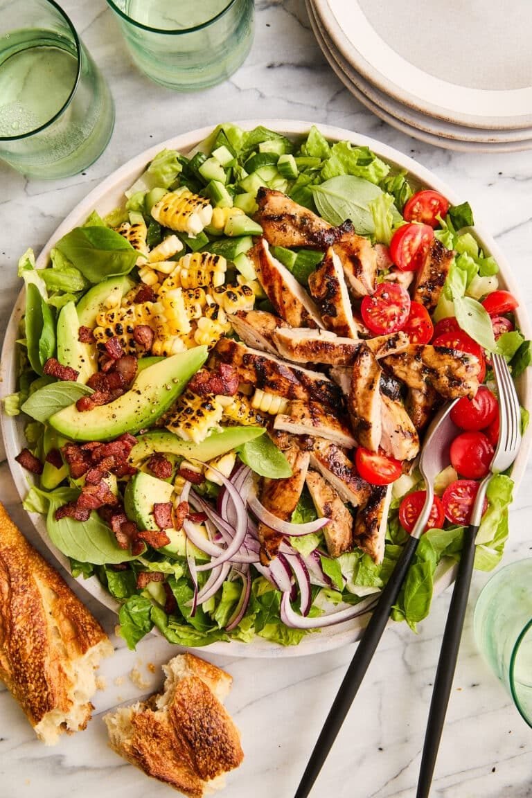 Healthy Balsamic Chicken Salad with Fresh Veggies & Lean Protein