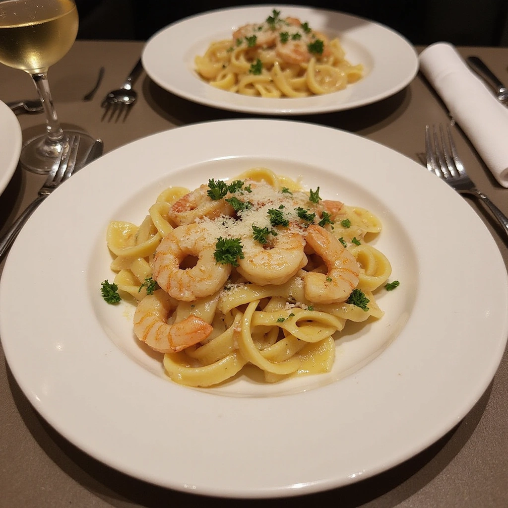 Creamy Garlic Shrimp Pasta Recipe: Quick, Easy, and Full of Flavor - Step 8: Serve and Garnish