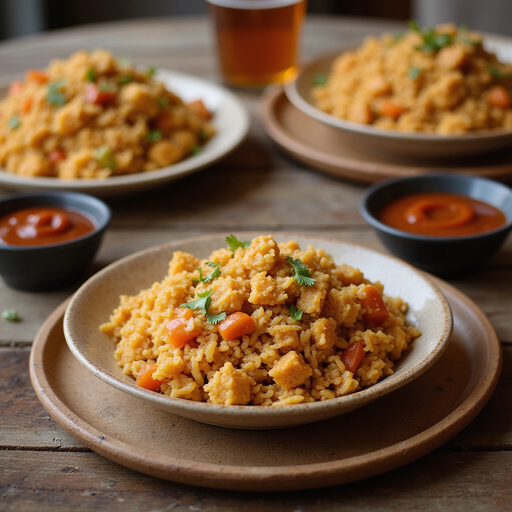 Savory Cowboy Fried Rice: A Flavor-Packed Dish with Tender Pulled Pork - Step 8: Serve and Enjoy