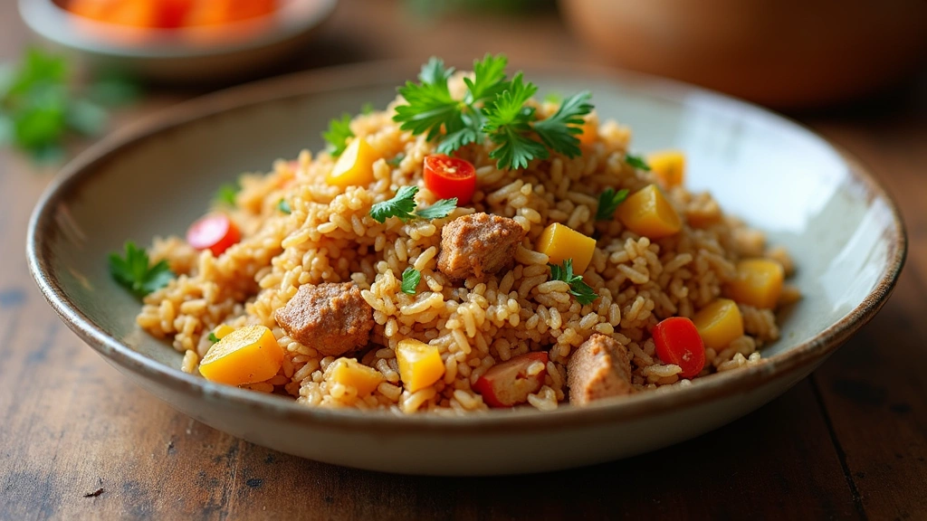 Savory Cowboy Fried Rice: A Flavor-Packed Dish with Tender Pulled Pork