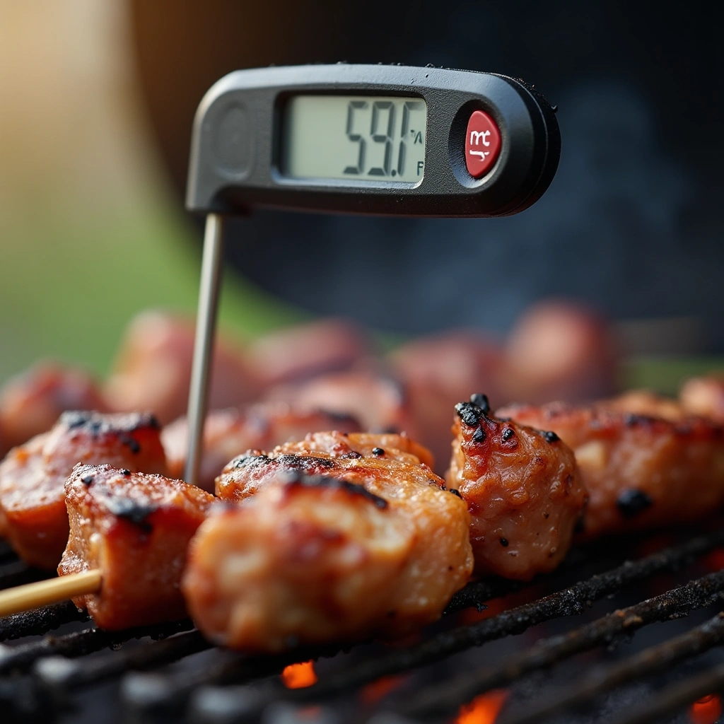 Spicy Kilbasa Sausage Skewers: A Bold Flavor Explosion for Your Grill - Step 6: Check for Doneness