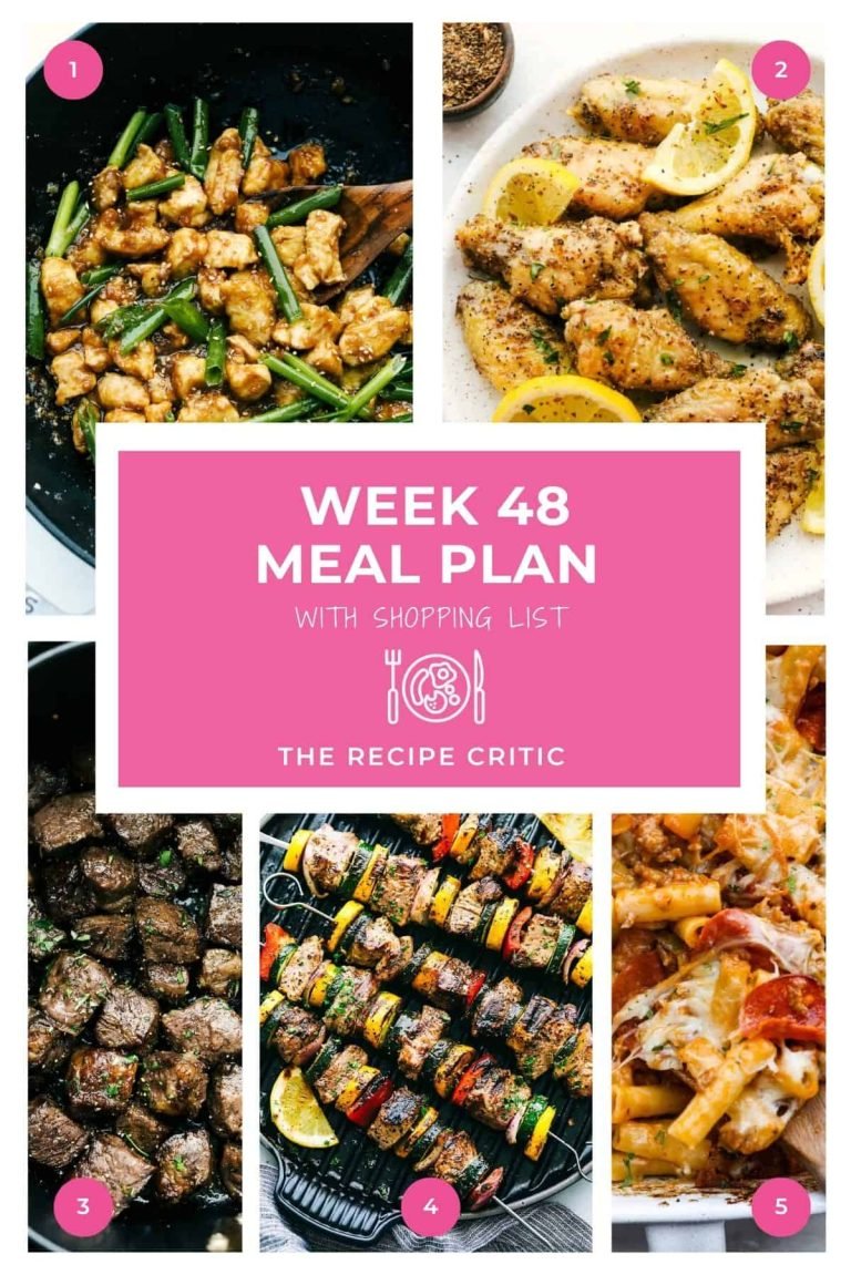 Healthy Weekly Meal Plan #48 – Easy, Delicious Recipes for Dinner
