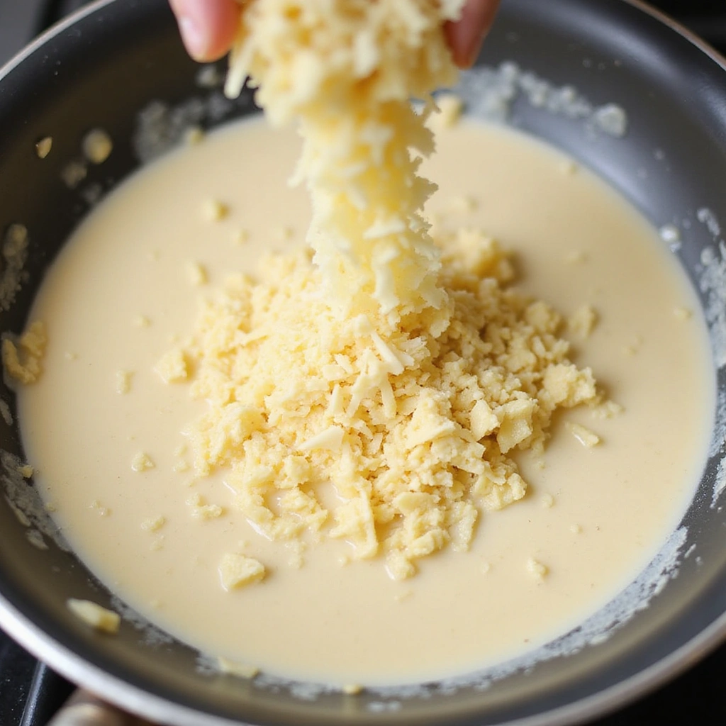 Creamy Alfredo Chicken: A Decadent Dinner Recipe You’ll Love - Step 5: Add Cheese to Sauce