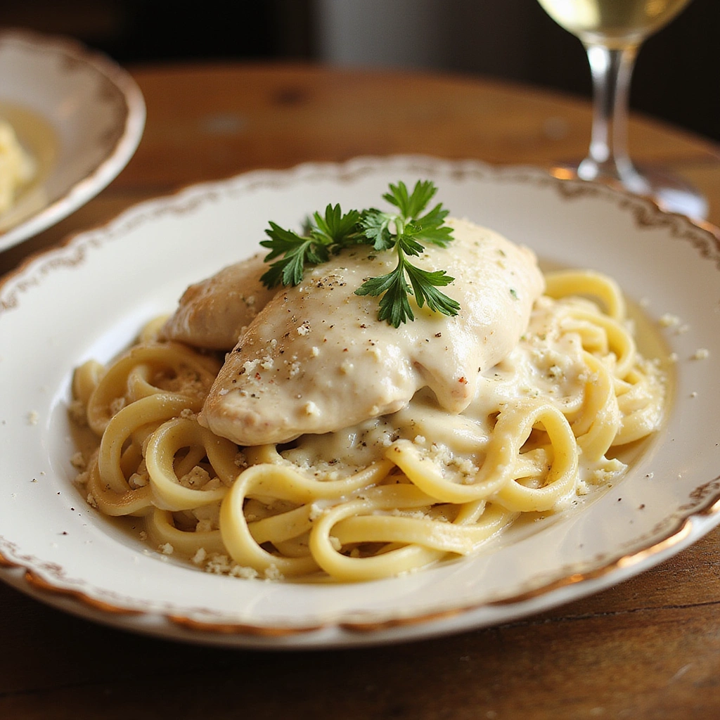 Creamy Alfredo Chicken: A Decadent Dinner Recipe You’ll Love - Step 7: Serve and Garnish