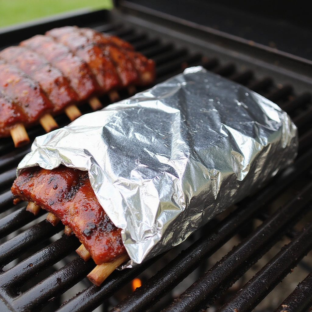 Fall-Off-The-Bone BBQ Ribs: The Ultimate Grilling Recipe - Step 6: Wrap Ribs