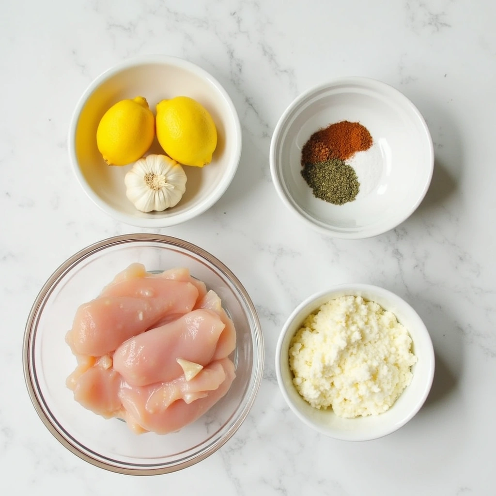 Quick and Easy 30-Minute One-Pan Lemon Garlic Chicken - Step 1: Prepare Ingredients
