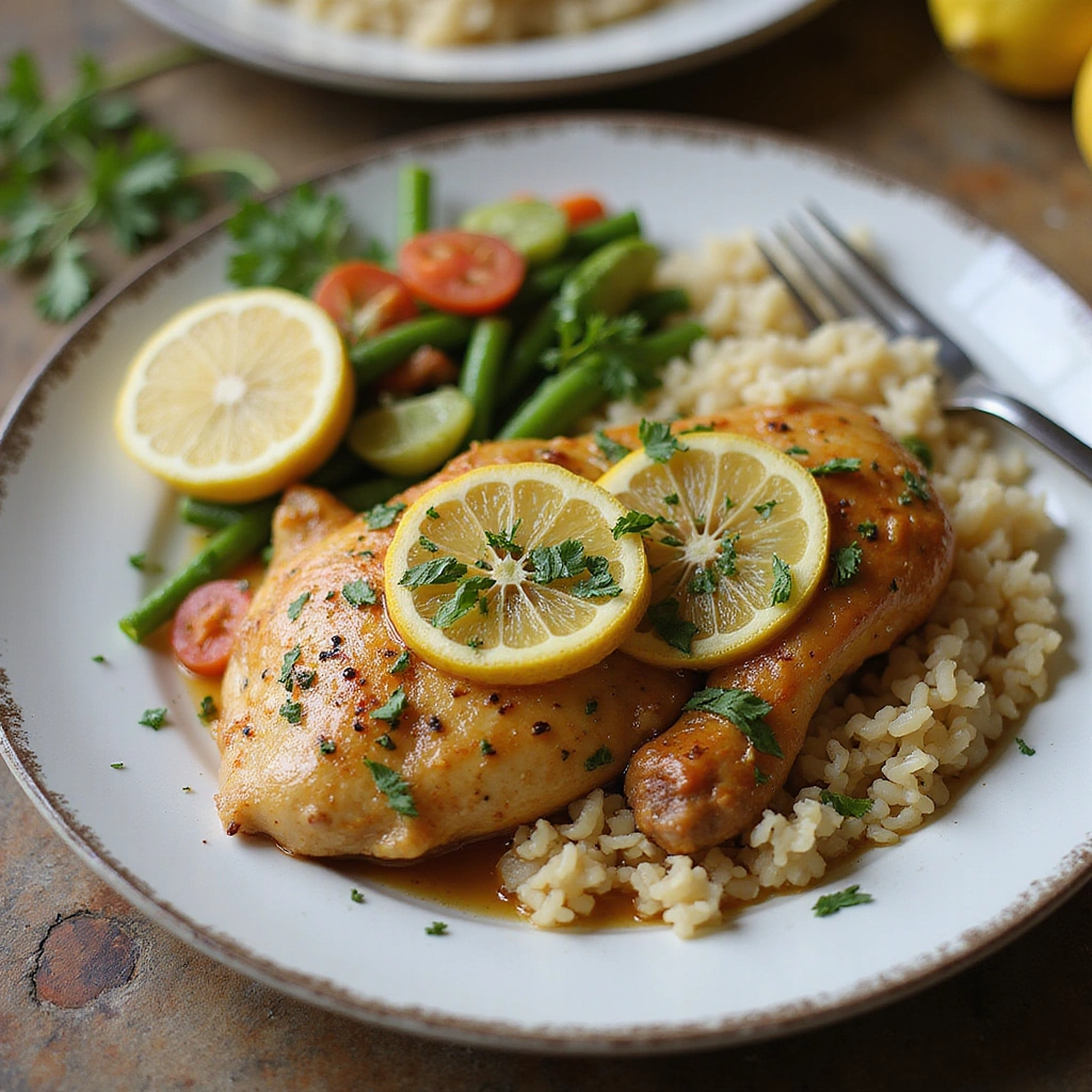 Quick and Easy 30-Minute One-Pan Lemon Garlic Chicken - Step 8: Garnish and Serve