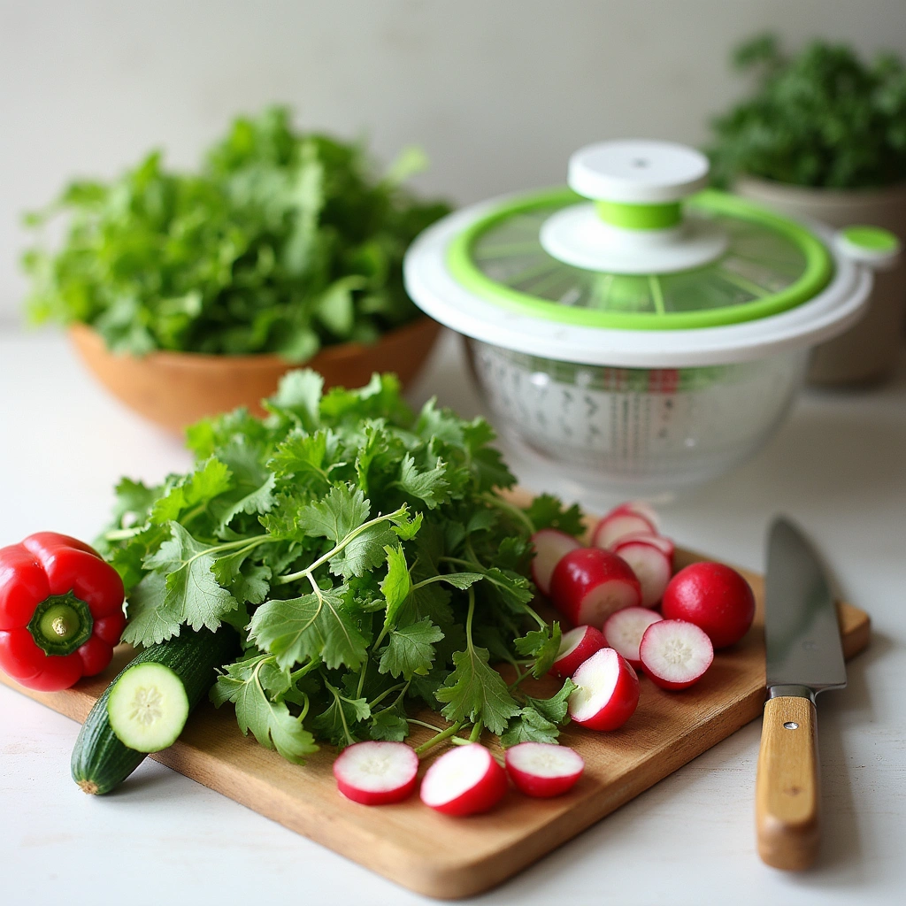 Spring Garden Salad with Citrus Vinaigrette: A Fresh and Zesty Delight - Step 1: Prepare Ingredients