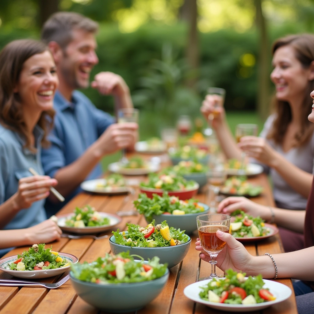 Spring Garden Salad with Citrus Vinaigrette: A Fresh and Zesty Delight - Step 6: Enjoy with Friends
