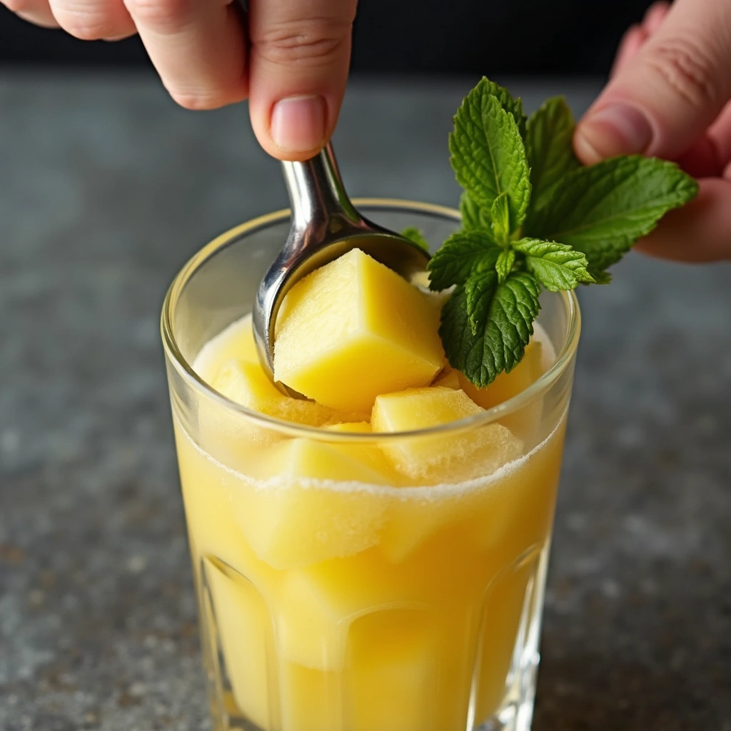 Tangy Pineapple Mojito: A Refreshing Cocktail for Any Occasion - Step 2: Muddle Pineapple and Mint