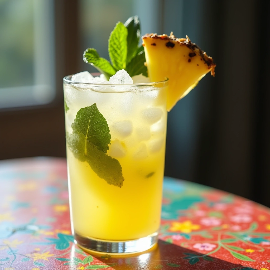 Tangy Pineapple Mojito: A Refreshing Cocktail for Any Occasion - Step 7: Garnish and Serve