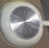 HANLE Non-Stick Wok,9.5 Inches Stir Fry Pans with Lid, Flat Bottom Pan Multifunctional Cookware for Induction, Gas, Halogen(White)